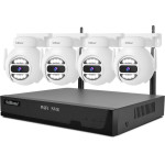 SriHome Wireless Secusrity System With 4 Cameras 5MP - (NVS001E-4IPC047)