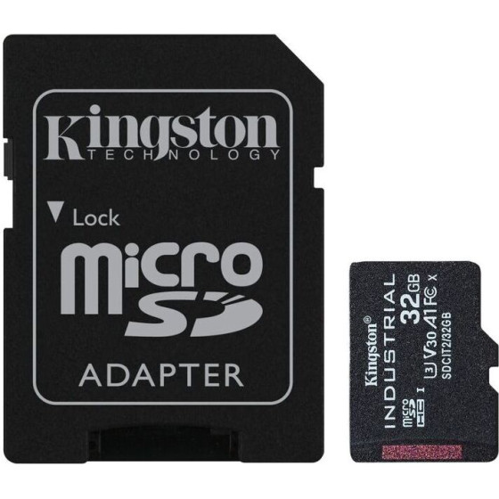 Kingston Memory Card Industrial Microsd UHS-I, U3, V30, A1 - (SDCIT2/32GB)