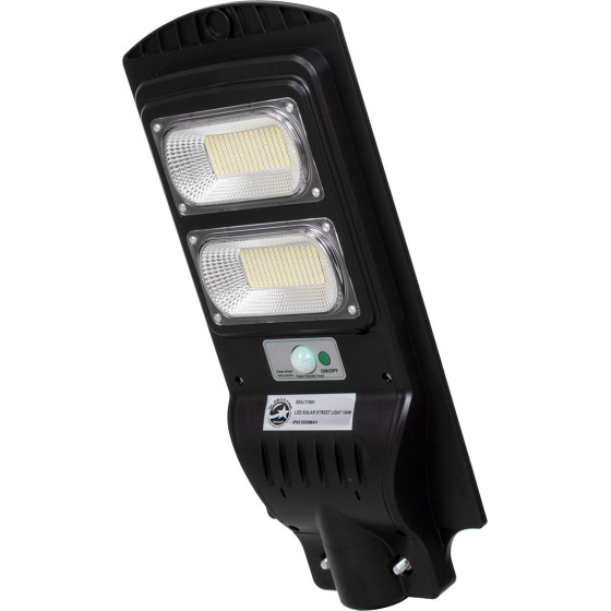 GloboStar �������� ������ ��������� ������ Street Light LED SMD 100W 8000lm �� ������������ �������� Li-ion 5500mAh - ������������ ����� �� ��������� ������-������ PIR ��������� ������� ��������� IP65 ����� ����� 6000K - (71551)