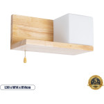 GloboStar AMITY RIGHT �������� ��������� ������ ������ ������ �������� 1 x E27 AC220-240V IP20 - �30 x �14 x �14cm - ���� ������ �� ����� ��� ����� ����� - (01366)