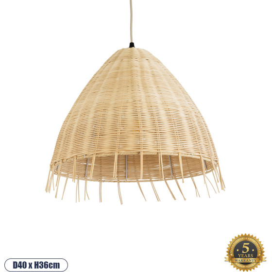 GloboStar AQUATIC Boho �������� ��������� ������ �������� 1 x E27 AC220-240V IP20 - �40 x �36cm - ���� ������ ������� ������ ������� - (01742)