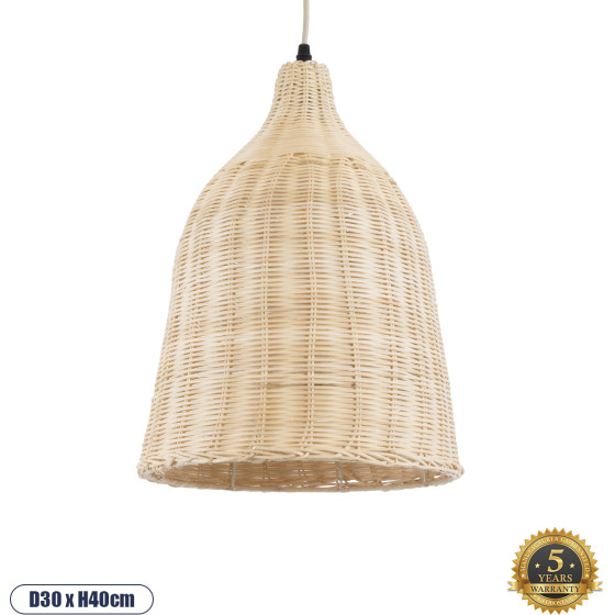 GloboStar BAHAMAS Vintage �������� ��������� ������ �������� 1 x E27 AC220-240V - �30 x �40cm - ���� ������� ������� - (01202)