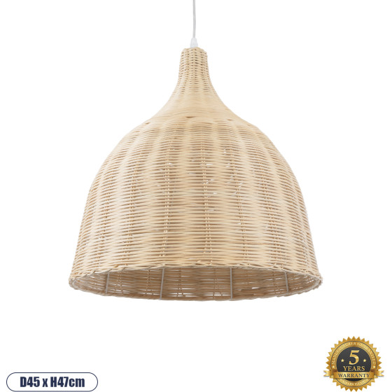 GloboStar BAHAMAS Vintage �������� ��������� ������ �������� 1 x E27 AC220-240V - �45 x �47cm - ���� ������ ������ ������� ������� - (01203)