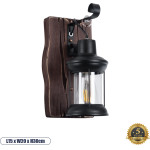 GloboStar BRASRA Vintage ��������� ������ ������ �������� 1 x E27 AC220-240V - �15 x �20 x �30cm - ������ �� ����� ��������� ������ ��� ������� ����� ������ - (01204)