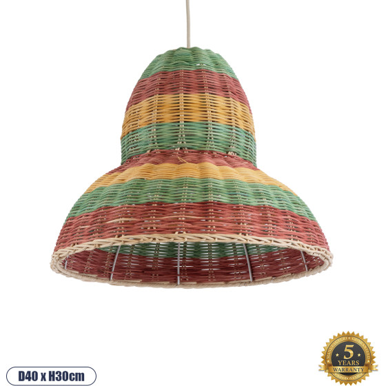 GloboStar CABALLEROS Boho �������� ��������� ������ �������� 1 x E27 AC220-240V IP20 - �40 x �30cm - ������� �� ������� ��� ���� �� ������� ������ ������� ������ ������� - (02057)