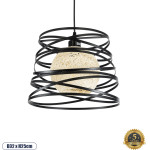 GloboStar CARTER �������� Industrial �������� ��������� ������ �������� 1 x E27 AC220-240V IP20 - �32 x �25cm - ����� ��������� ��� ����� ����� ������ - (00961)