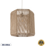 GloboStar CAYMAN Boho �������� ��������� ������ �������� 1 x E27 AC220-240V IP20 - �40 x �40cm - ���� ����� ������ ������ ������ - (00519)