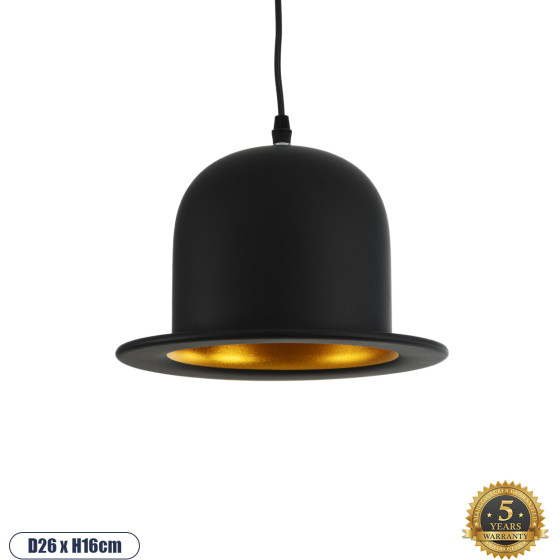 GloboStar CHARLO Vintage �������� ��������� ������ �������� 1 x E27 AC220-240V - �26 x �16cm - ����� ��������� ������� - (01214)