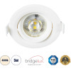 GloboStar DE VALERA ������� LED ��������� Spot Downlight 5W 485lm 60� AC 220-240V IP44 �9cm x �4cm - ��������� - ����� - ������ ����� 4500K - Bridgelux Chip - TUV Certified Driver - 5 ������ ������� - (60183)