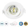 GloboStar DE VALERA ������� LED ��������� Spot Downlight 5W 500lm 60� AC 220-240V IP44 �9cm x �4cm - ��������� - ����� - ����� ����� 6000K - Bridgelux Chip - TUV Certified Driver - 5 ������ ������� - (60182)