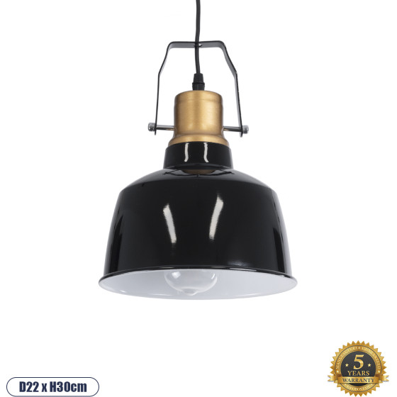 GloboStar DEVOTA Vintage Industrial �������� ��������� ������ �������� 1 x E27 AC220-240V IP20 - �22 x �30cm - ����� ��������� ������� - (01235)