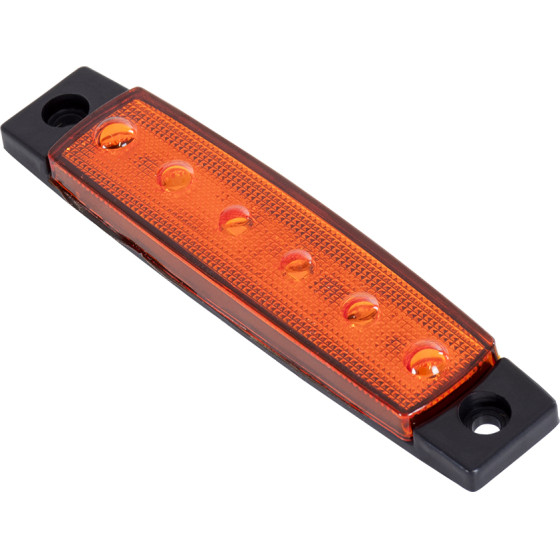 GloboStar �������� ���� ����� �������� LED 6xSMD2835 DC 10-30V 1.5W 100lm IP66 ��������� - �9.5 x W2 x H1.1cm - (79904)