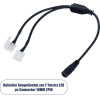 GloboStar ������� ����������� DC ��� 2 ������� LED ��� Female 2.1x5.5 �� 2 x 10mm 2 PIN Connector �32.3 x �2 x �1cm - (70742)