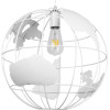 GloboStar EARTH Vintage Industrial �������� ��������� ������ �������� 1 x E27 ����� ��������� ������ �40 x �40cm - (01664)