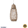 GloboStar ECUADOR Boho �������� ��������� ������ �������� 1 x E27 AC220-240V IP20 - �15 x �35cm - ���� Seagrass - ���� ������ ������� - (02119)