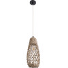 GloboStar ECUADOR Boho �������� ��������� ������ �������� 1 x E27 AC220-240V IP20 - �15 x �35cm - ���� Seagrass - ���� ������ ������� - (02119)