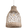 GloboStar ECUADOR Boho �������� ��������� ������ �������� 1 x E27 AC220-240V IP20 - �25 x �35cm - ���� Seagrass - ���� ������ ������� - (02118)