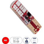GloboStar ����� ����������� LED STROBE T10 W5W 24xSMD3014 1W 120lm 360� DC 12-16V IP20 �1 x �3.2cm ������� - (08341)