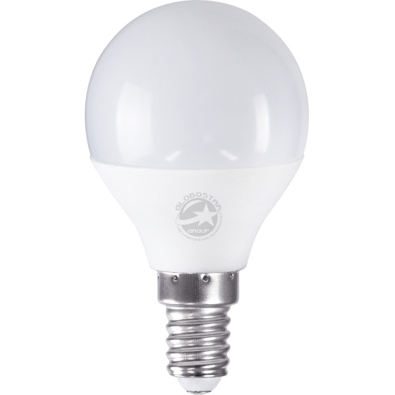 GloboStar ����� LED E14 G45 �������� 4W 400lm 260� AC 220-240V IP20 �4.5 x �7.8cm ����� ����� 6000K - 3 Years Warranty - (60012)