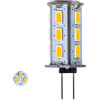 GloboStar ����� LED G4 SMD 5630 5W 550lm 320� DC 12-24V IP20 �1.8 x �4.3cm ����� ����� 2700K Dimmable - 2 ������ ������� - (76134)