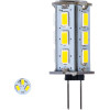 GloboStar ����� LED G4 SMD 5630 5W 600lm 320� DC 12-24V IP20 �1.8 x �4.3cm ����� ����� 6000K Dimmable - 2 ������ ������� - (76133)