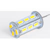 GloboStar ����� LED G4 SMD 5630 5W 600lm 320� DC 12-24V IP20 �1.8 x �4.3cm ����� ����� 6000K Dimmable - 2 ������ ������� - (76133)