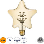 GloboStar ����� LED MTX Diode HP E27 S125 STAR ������� 1W 70lm 360� AC 220-240V IP20 �15 x �6 x �16cm Ultra ����� ����� 2200K �� ���� ����� - 3 ������ ������� - (99207)