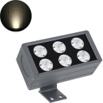 GloboStar FLOOD-DANY ��������� Wall Washer ��� ������� ������� LED 24W 2280lm 5� DC 24V ��������� IP65 �16 x �9.5 x �7.5cm ������ ����� 4500K - ���� ������� - 3 ������ ������� - (90376)