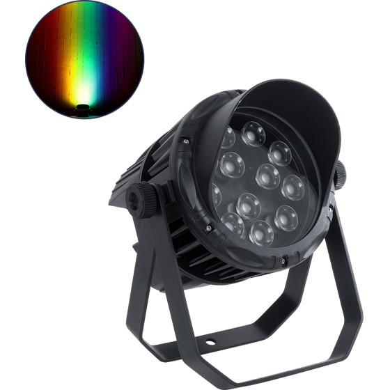 GloboStar FLOOD-KARA ��������� Wall Washer ���� �� ������������� ������ ��� ������� ������� LED 54W 5940lm 5� DC 24V ��������� IP67 �28 x �32 x H27cm RGBW DMX512 - ���� ������� - 3 ������ ������� - (90820)