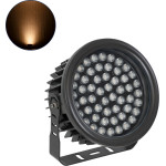 GloboStar FLOOD-NEVA ��������� Wall Washer ��� ������� ������� LED 54W 4590lm 30� DC 24V ��������� IP65 L24.5 x W24.5 x H14.7cm ������������� ��������� 2200K - ����� - 3 Years Warranty - (90397)