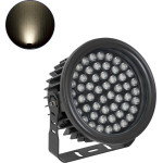 GloboStar FLOOD-NEVA ��������� Wall Washer ��� ������� ������� LED 54W 5130lm 30� DC 24V ��������� IP65 L24.5 x W24.5 x H14.7cm ������ ����� 4500K - ����� - 3 Years Warranty - (90399)