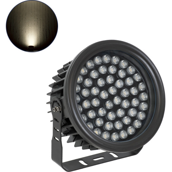 GloboStar FLOOD-NEVA ��������� Wall Washer ��� ������� ������� LED 54W 5130lm 30� DC 24V ��������� IP65 L24.5 x W24.5 x H14.7cm ������ ����� 4500K - ����� - 3 Years Warranty - (90399)
