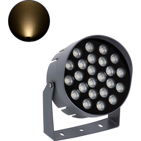GloboStar FLOOD-NIGMA ��������� Wall Washer �� ������������� ������ ��� ������� ������� LED 24W 2160lm 30� DC 24V ��������� IP65 L15 x W15 x H9.1cm ����� ����� 3000K - ���� ������� - 3 Years Warranty - (90378)