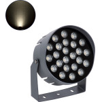 GloboStar FLOOD-NIGMA ��������� Wall Washer �� ������������� ������ ��� ������� ������� LED 24W 2280lm 30� DC 24V ��������� IP65 L15 x W15 x H9.1cm ������ ����� 4500K - ���� ������� - 3 Years Warranty - (90379)