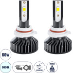 GloboStar HB4 9006 F2 Line KIT ������� �������� ����������� & �������� 3rd Generation Can-Bus Series LED CREE CXB COB 30/60W 7000lm DC 12V ��������� IP65 ����� ����� 6000K - (82030)