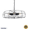 GloboStar HELIX Vintage Industrial �������� ��������� ������ �������� 5 x E27 AC220-240V - �48 x �12cm - ����� ��������� ������ - (01164)
