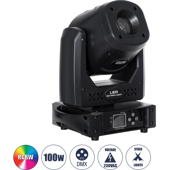 GloboStar HERACLES ������������� ��������� ��������� ������ PATTERN Light CREE LED 100W AC 220V-240V IP20 RGBW DMX512 - �25.5 x �20 x �35cm - 2 ������ ������� - (51156)