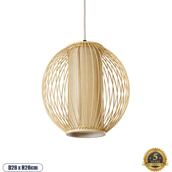 GloboStar HIBISCUS Boho �������� ��������� ������ �������� 1 x E27 AC220-240V IP20 - �28 x �28cm - ���� ������ ������ - 5 Years Warranty - (01934)