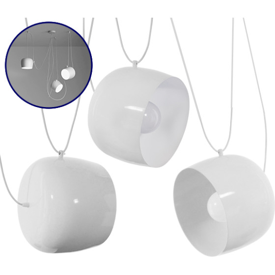 GloboStar JASPER SET 3 �������� �������� ��������� ������ ������� 3 x E27 ����� ��������� ������� �25 x �22cm - (01376)