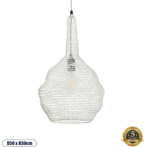 GloboStar KENTUCKY Vintage �������� ��������� ������ �������� 1 x E27 AC220-240V IP20 - �30 x �50cm - ���� ����� ��������� ������ - (01880)