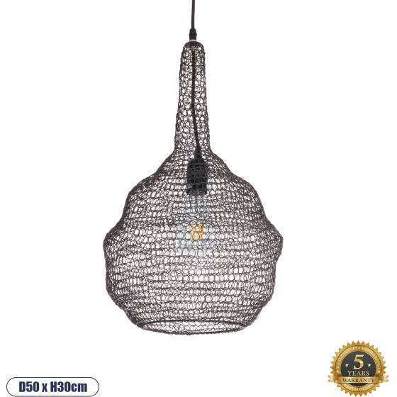 GloboStar KENTUCKY Vintage �������� ��������� ������ �������� 1 x E27 AC220-240V IP20 - �30 x �50cm - ������ ���� ��������� ������ - (01881)