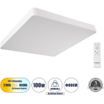 GloboStar KAMALA 61211-S ���������� ������ LED CCT 100W 11020lm 120� AC 220-240V - �������� �������� ���� ���������������� All In One ����� 6000k+������ 4500k+����� 2700k Dimmable �80 x �80 x �8cm - ����� - 3 Years Warranty - (61211-1)
