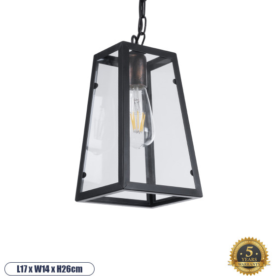 GloboStar LIMA Vintage Industrial �������� ��������� ������ �������� 1 x E27 AC220-240V - �17 x �14 x �26cm - ����� ��������� ������ - (01040)