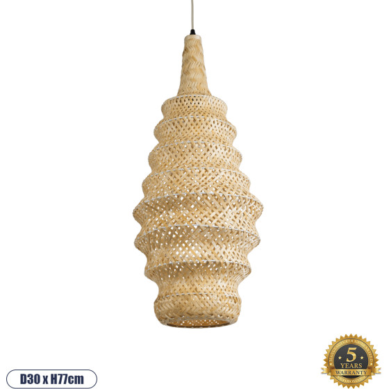 GloboStar MAUI Boho �������� ��������� ������ �������� 1 x E27 AC220-240V IP20 - �30 x �77cm - ���� ������ ������� ������ - (02114)