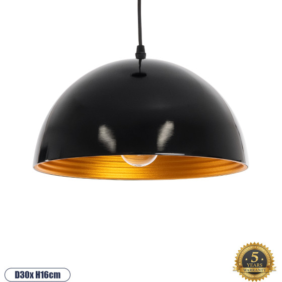 GloboStar MEDEA �������� �������� ��������� ������ �������� 1 x E27 AC220-240V IP20 - �30 x Y16cm - ����� �� ����� ��������� ������� - (01004)