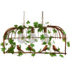 GloboStar NEST Vintage Industrial �������� ��������� ������ ������� 3 x E27 ���� ������� ��������� ������ �85.5 x �37.5 x Y38cm - (01648)