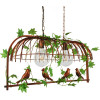 GloboStar NEST Vintage Industrial �������� ��������� ������ ������ 2 x E27 ���� ������� ��������� ������ �73.6 x �37.5 x Y38.5cm - (01645)