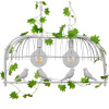 GloboStar NEST Vintage Industrial �������� ��������� ������ ������ 2 x E27 ����� ��������� ������ �73.6 x �37.5 x Y38cm - (01644)