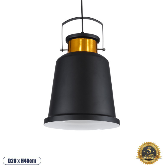 GloboStar NUNZIATA Vintage Industrial �������� ��������� ������ �������� 1 x E27 AC220-240V IP20 - �26 x �40cm - ����� ��������� ������� - (01236)