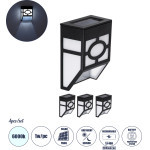 GloboStar ��� 4 �������� �������� ������ ��������� ������ �����-����� LED SMD 1W 100lm �� ������������ �������� 600mAh - ������������ ����� �� ��������� ������-������ ��������� IP65 ����� ����� 6000K - (85708)